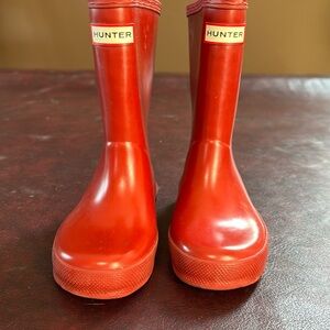 Hunter kids rain boots size 10